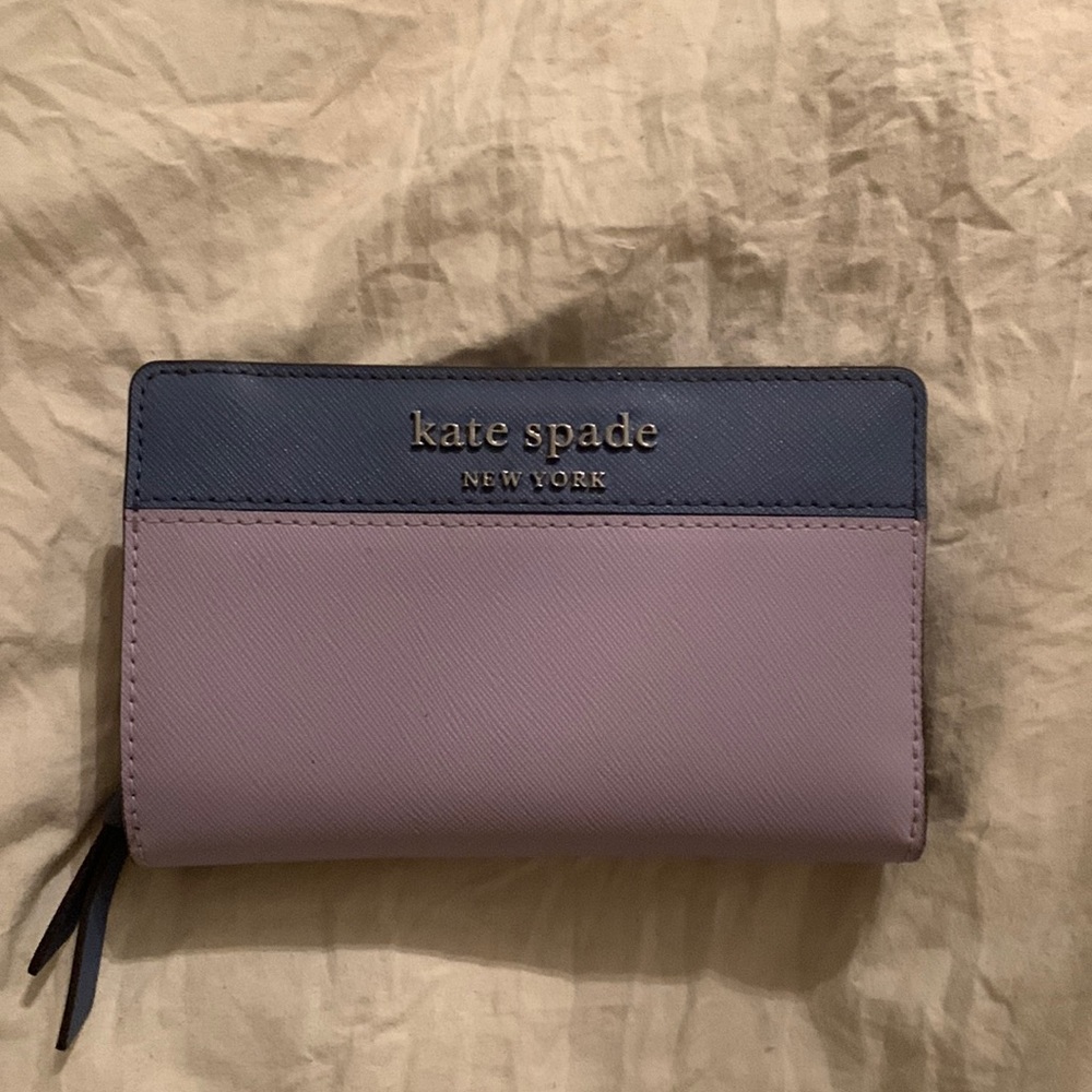 Dark purple and light purple wallet.